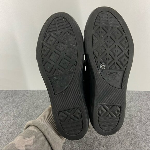 Converse Classic Monochrome Junior Black Low Top Sneakers US Size 3 - Picture 5 of 12